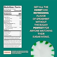 Vista 2 de Mentas sin azúcar – 1 libra (aprox. 90 unidades) – Caramelo duro sin azúcar – Caramelo de menta verde – Cero azúcar – Mentas peamint envueltas