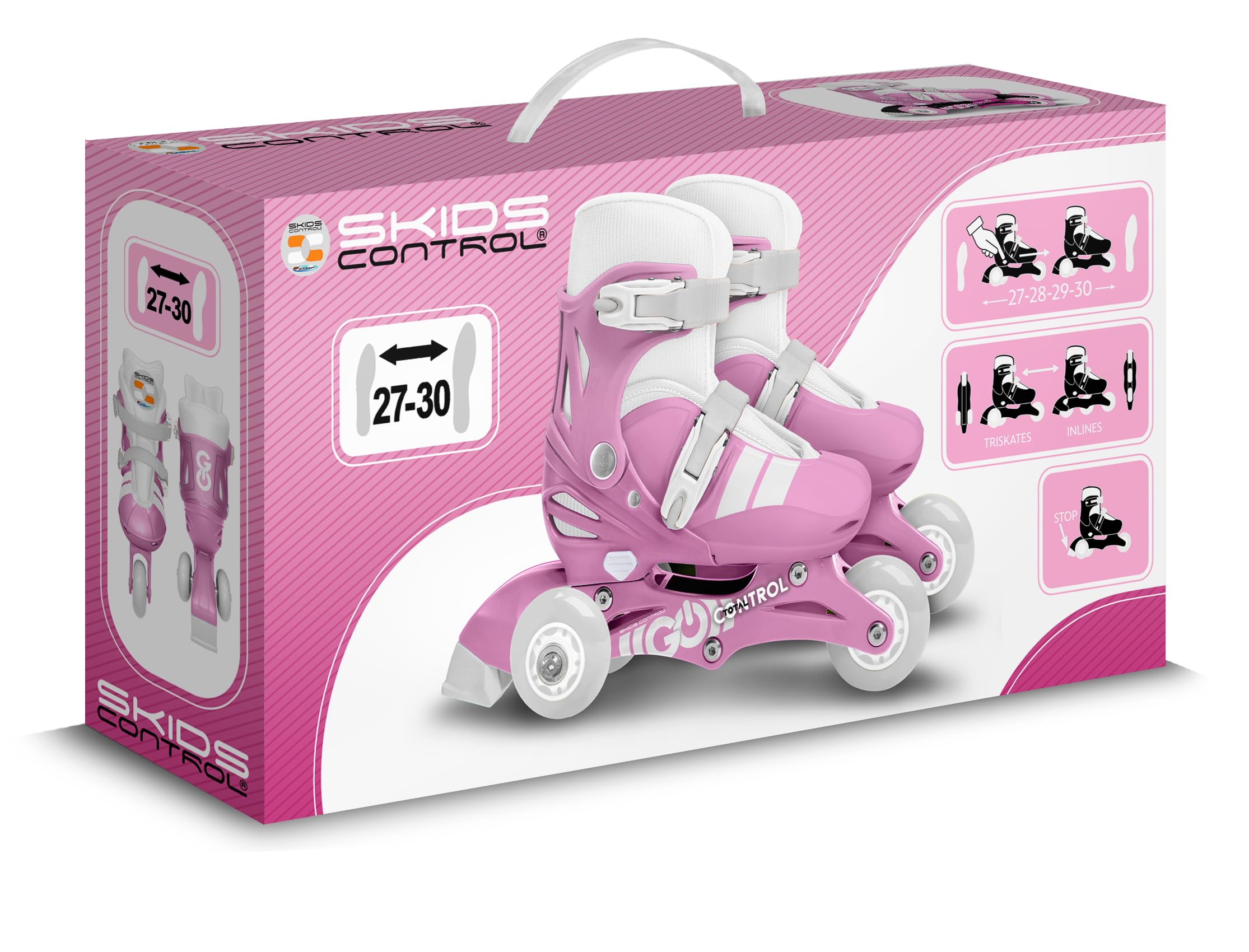 Rollers TRISKATES SKIDS Control Pink 27-30
