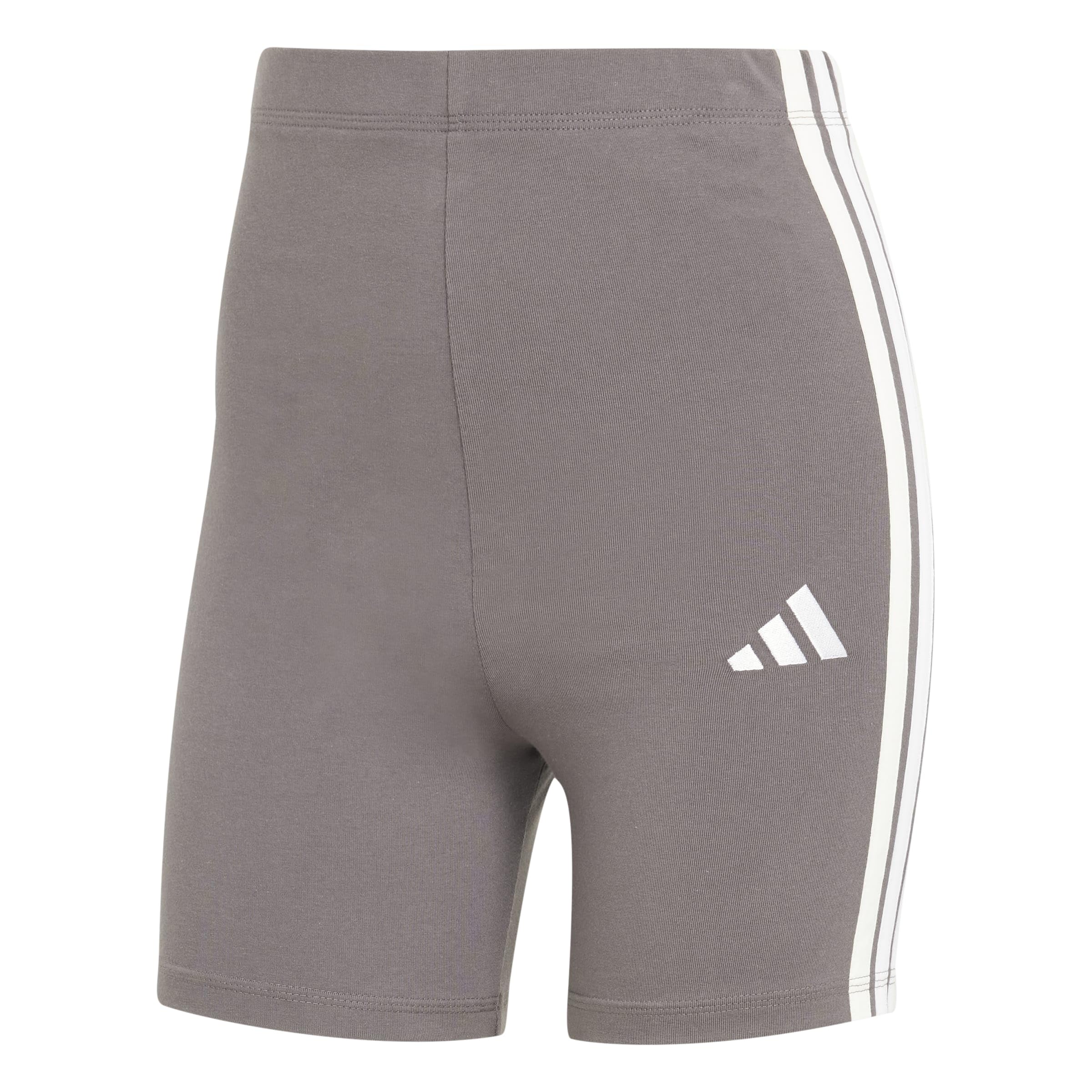 Essentials 3-Stripes High Waisted Bisiklet Şortu, JD0915