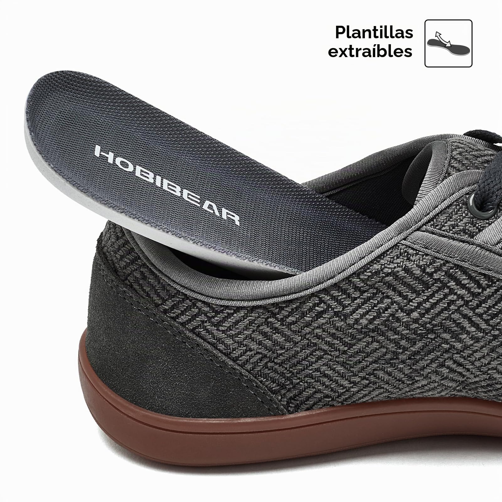 HOBIBEAR Calzado Ancho Unisex Barefoot - Diseño Minimalista para Hombre y Mujer - Zapatos Outdoor con Puntera Amplia y Soporte Natural