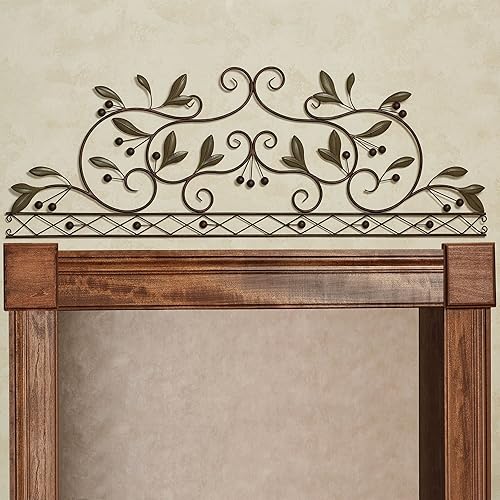 Touch of Class Decoración grande hecha a mano para puerta de salvia de olivo Cataluña, decoración de pared de ramas de vid, arte para dormitorio,