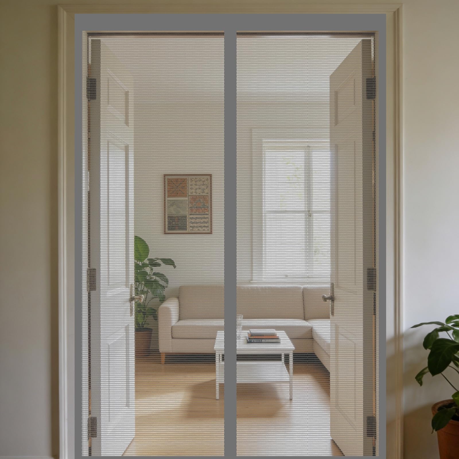 Moustiquaire Magnétique 108x310 Rideau Insect Écran Porte Extérieur