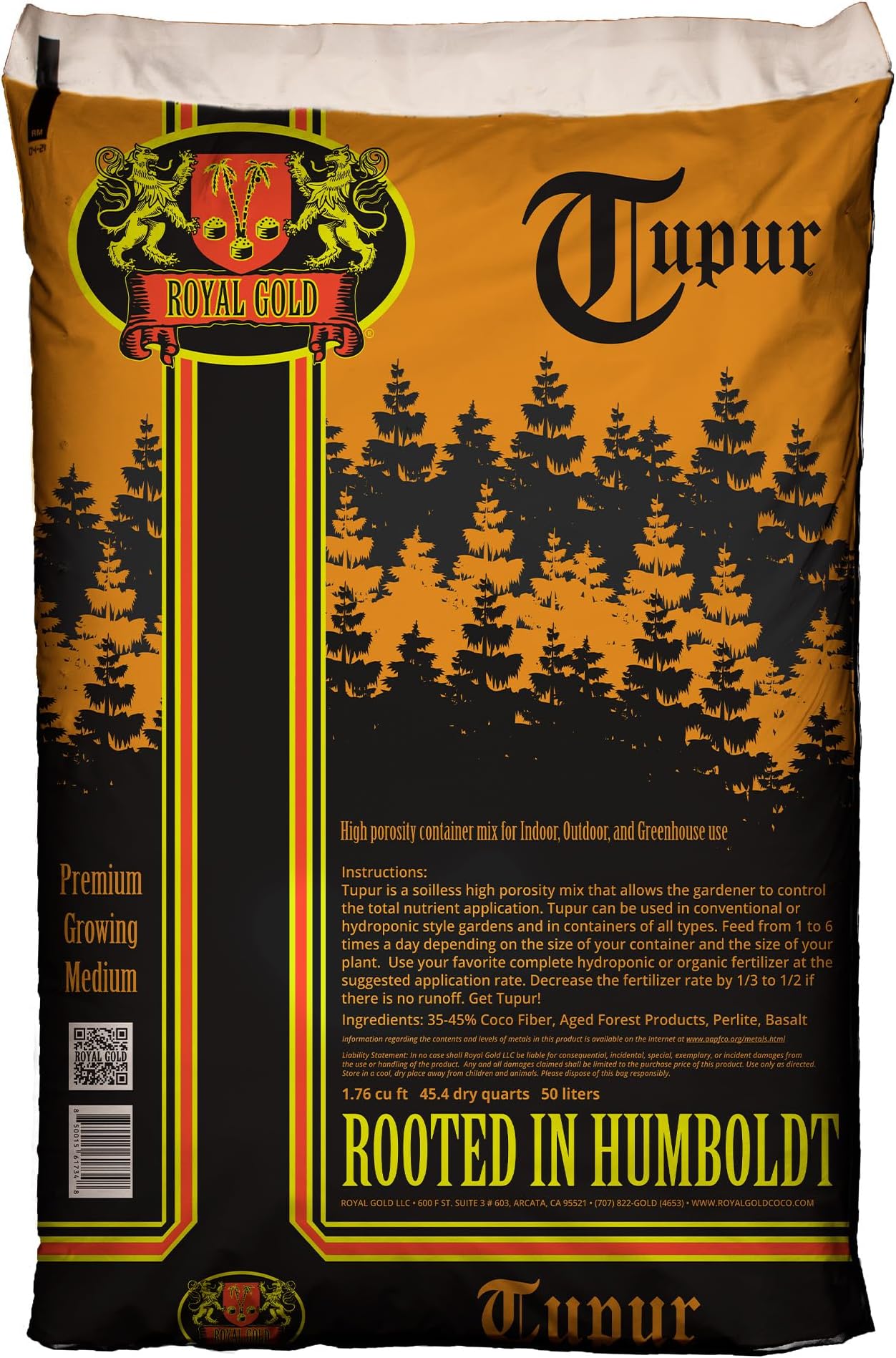 Tupur Mix Quick Draining Soilless Growing Medium, 1.76 Cubic Foot - for Constant Plant Feeding, and Healthy Root Growth, Use in Hydroponics or Container Gardening