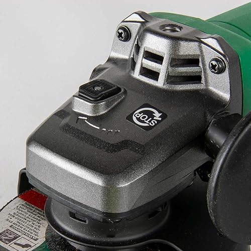 Miniatura 6 de Metabo HPT Amoladora angular de 5 pulgadas  Interruptor de paleta  Motor sin escobillas de 12 amperios CA  8,500 RPM  5 características de seguridad
