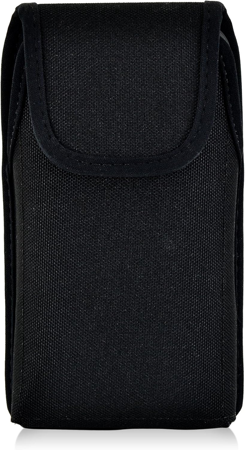 Turtleback Belt Clip Case Compatible with Apple iPhone 8 & iPhone 7 Fits w/OB Defender or Bulky Cases, Black Vertical Holster Nylon Pouch with Heavy Duty Rotating Belt Clip