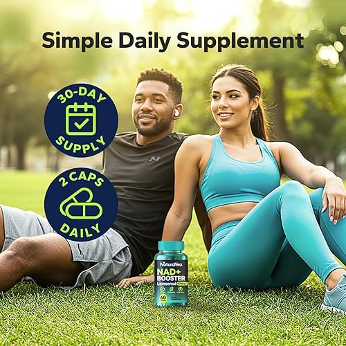 Miniatura 6 de Suplemento liposomal NAD+ de 650 mg, NAD+, complejo de resveratrol y quercetina para energía celular, probado por terceros, alternativa al