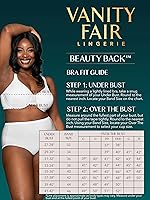 Vista 6 de Vanity Fair Beauty Back - Brasier moldeador con efecto reductor de busto de hasta 1.5 pulgadas, no se marca en espalda, copas sin relleno hasta