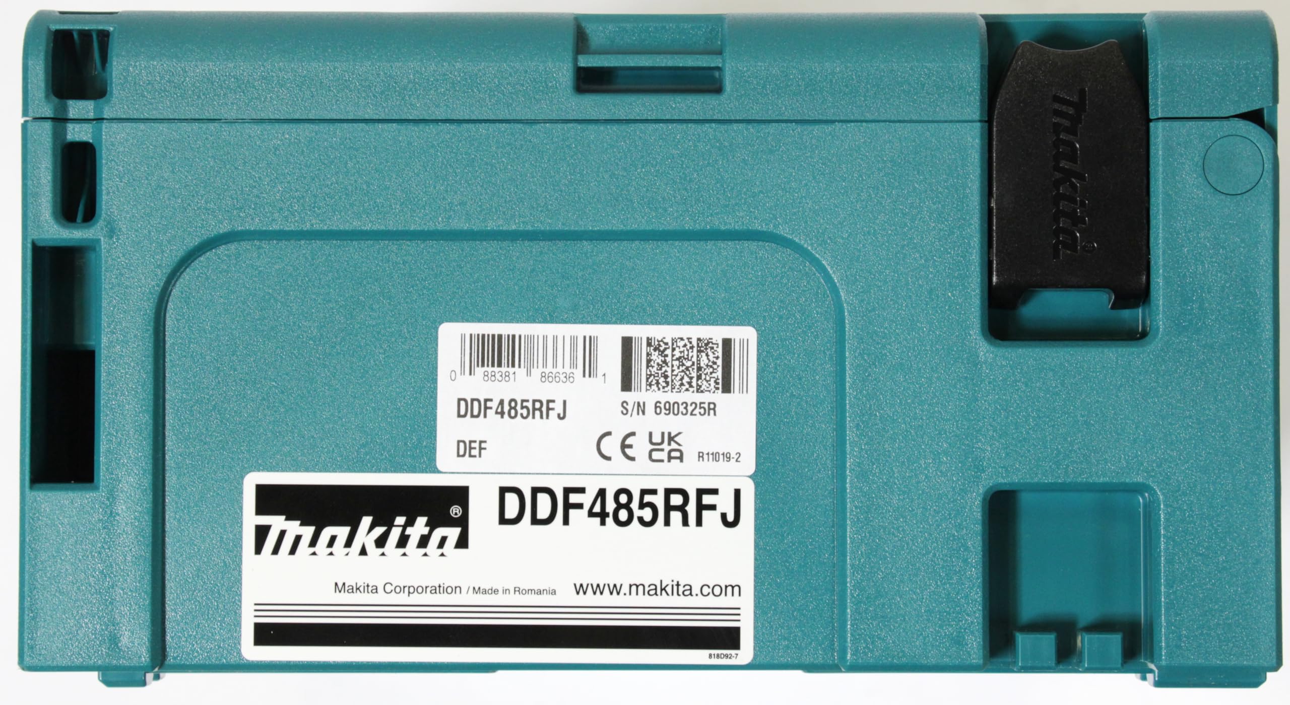 Makita DDF485RFJ Taladro atornillador inalámbrico Li-Ion 18V 2x 3.0Ah 50Nm