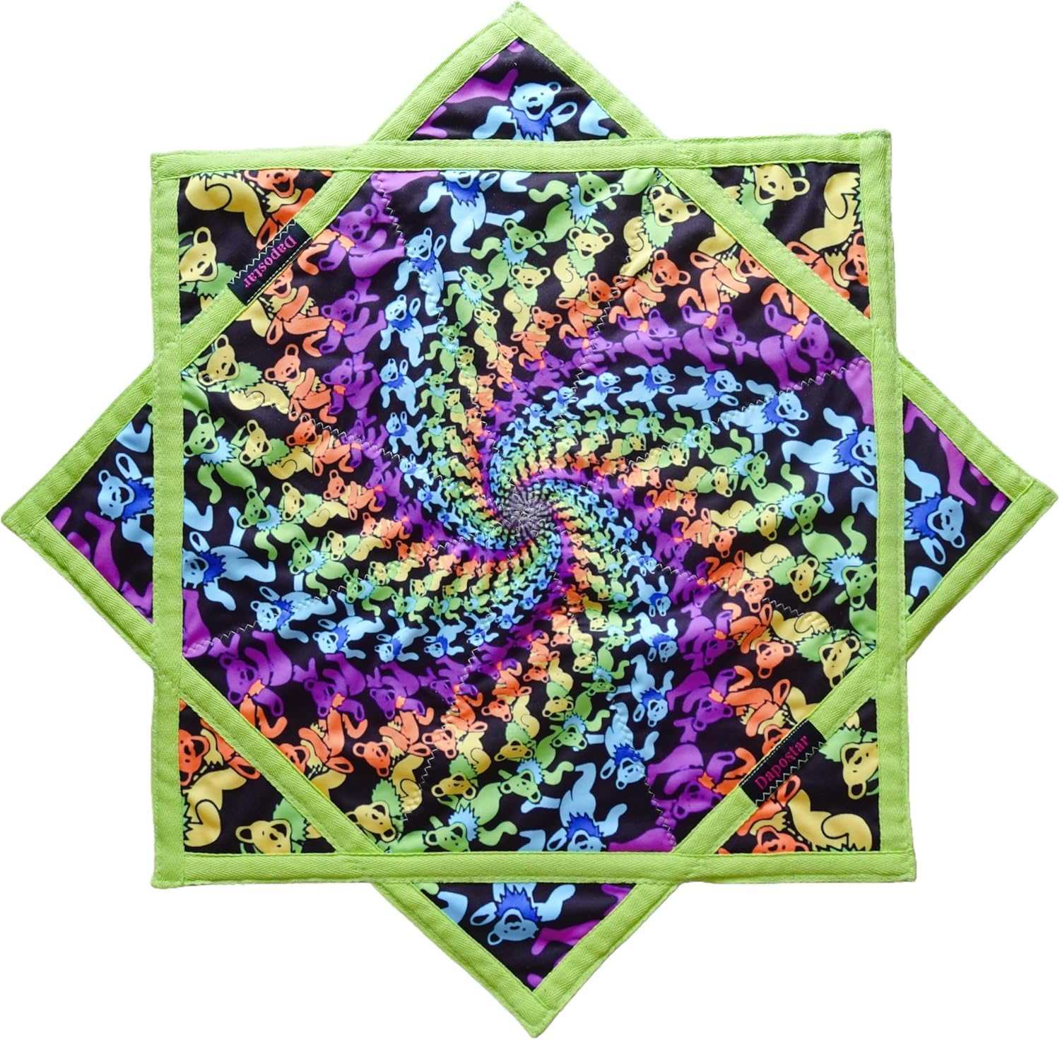 Seabaras Flow Star Luminous Rotating Fabric Toy in the Dark, Flowstar UV Duplex Print Dapostar, 67 cm R07, R07-style5, 26