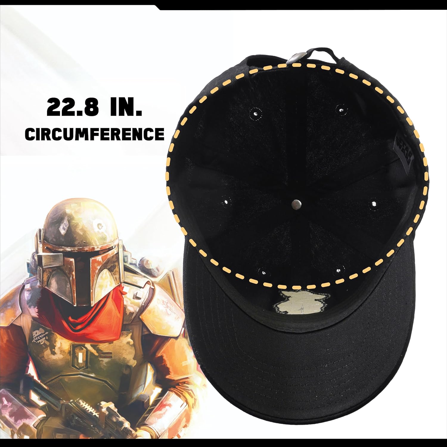 Star Wars The Mandalorian The Child Cotton Adjustable Baseball Cap, Grogu Dad Hat
