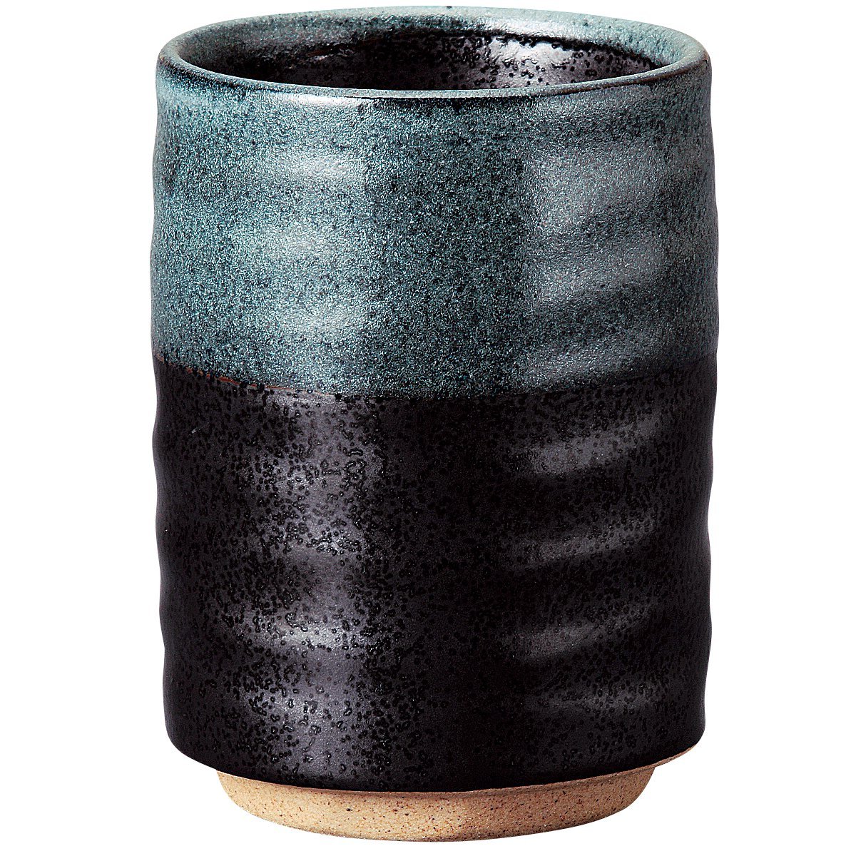 Black Crystal Porcelain Sushi Yunomi Tea Cup