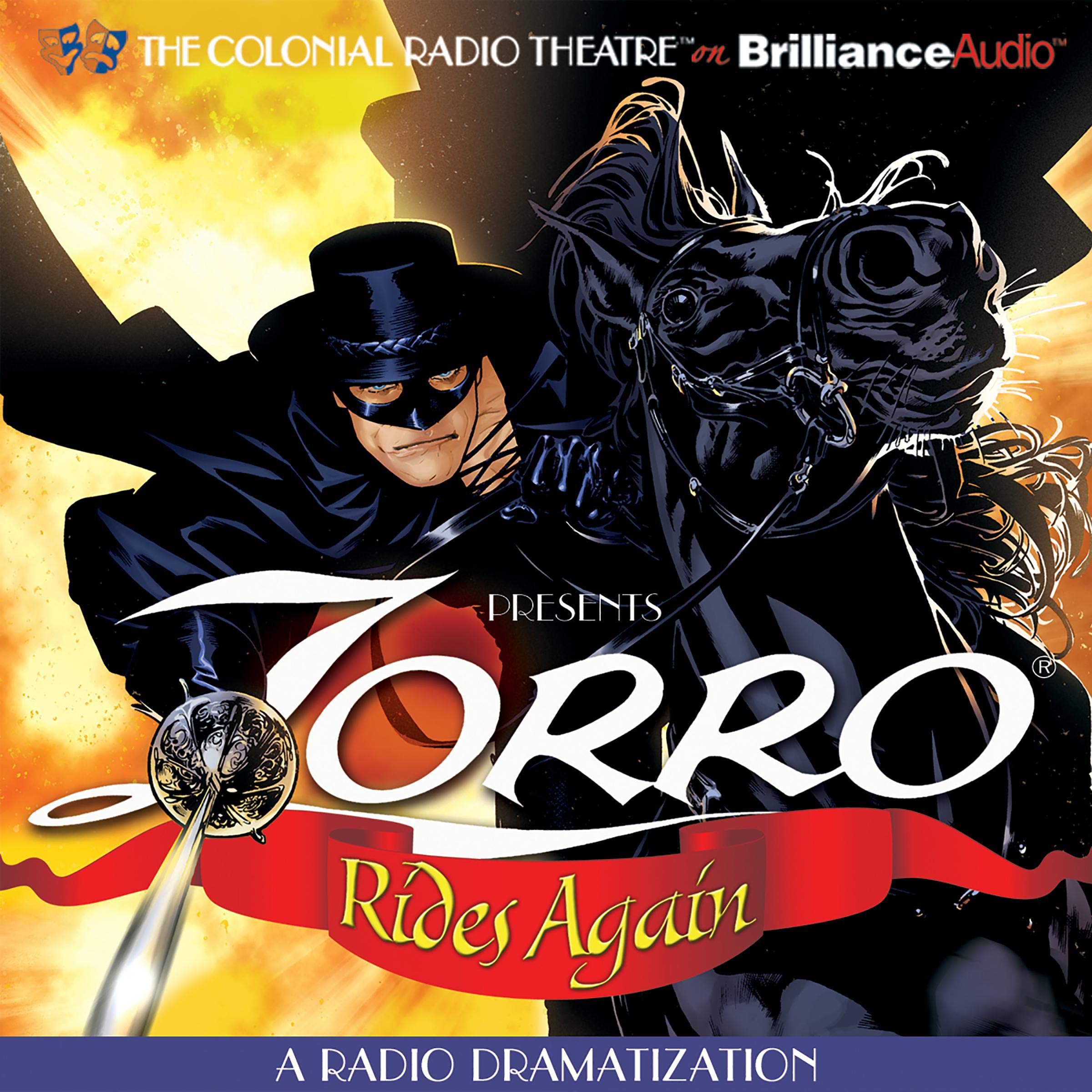 Cover art for Zorro Rides Again