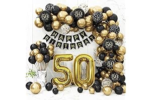 Happy 50th Birthday Decorations Kit for Men and Women