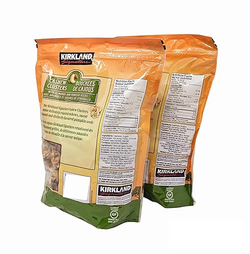 Miniatura 4 de Kirkland Racimos de anacardos con almendras y semillas de calabaza sin gluten 32 onzas paquete de 2