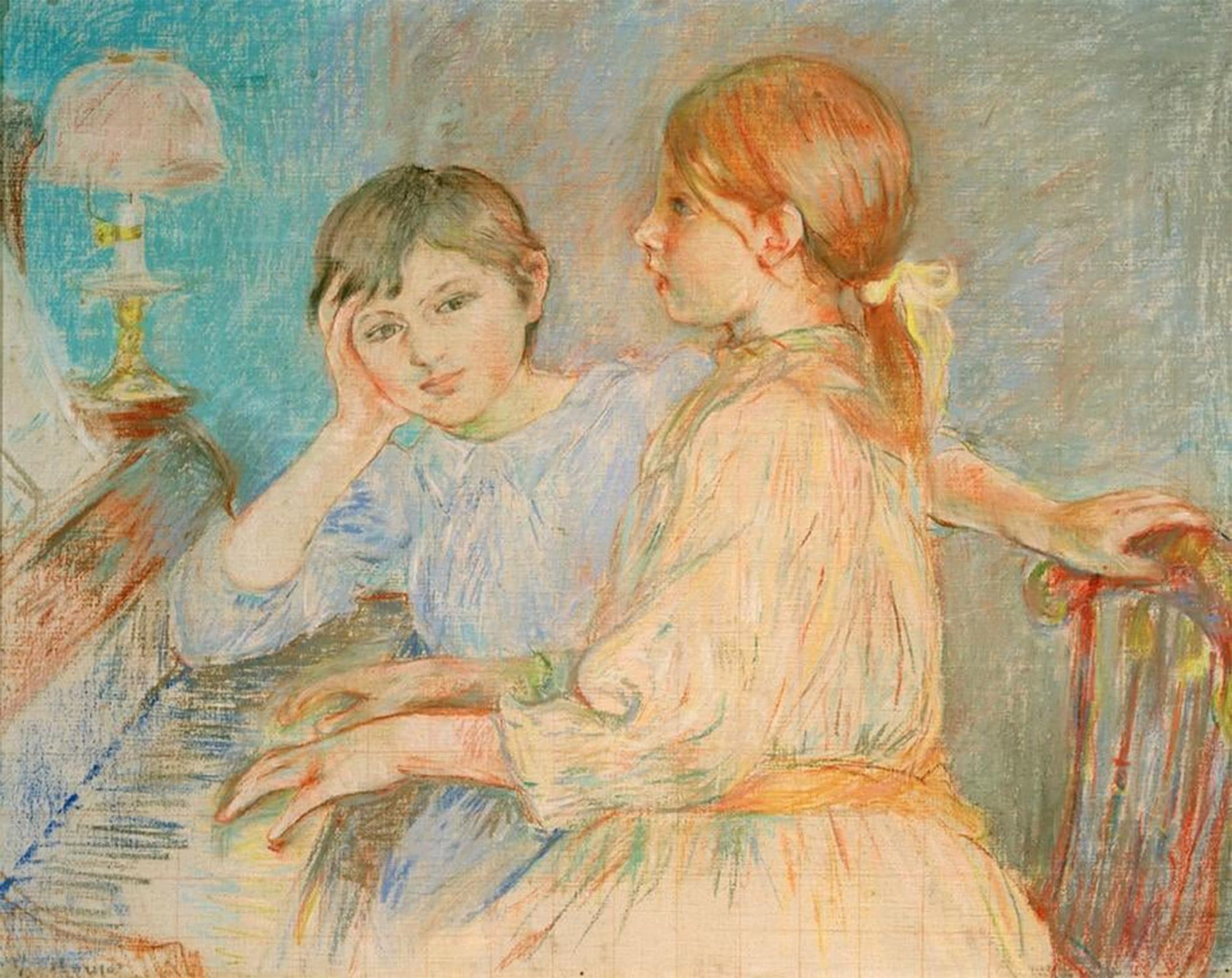 ARTXLXXBN Famous Painting Art Wall Decor Abstract Art Picture I Plan Them by Berthe Morisot Animal Pictures for Home Decor 60x90cm