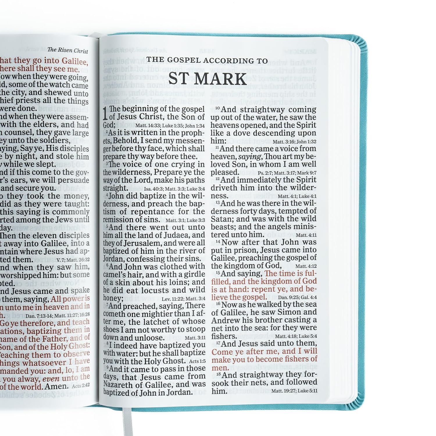 KJV Super Giant Print Reference Bible, Value Edition, Blue LeatherTouch, Red Letter, Pure Cambridge Text, Presentation Page, Cross-References, Full-Color Maps, Easy-to-Read Bible MCM Type