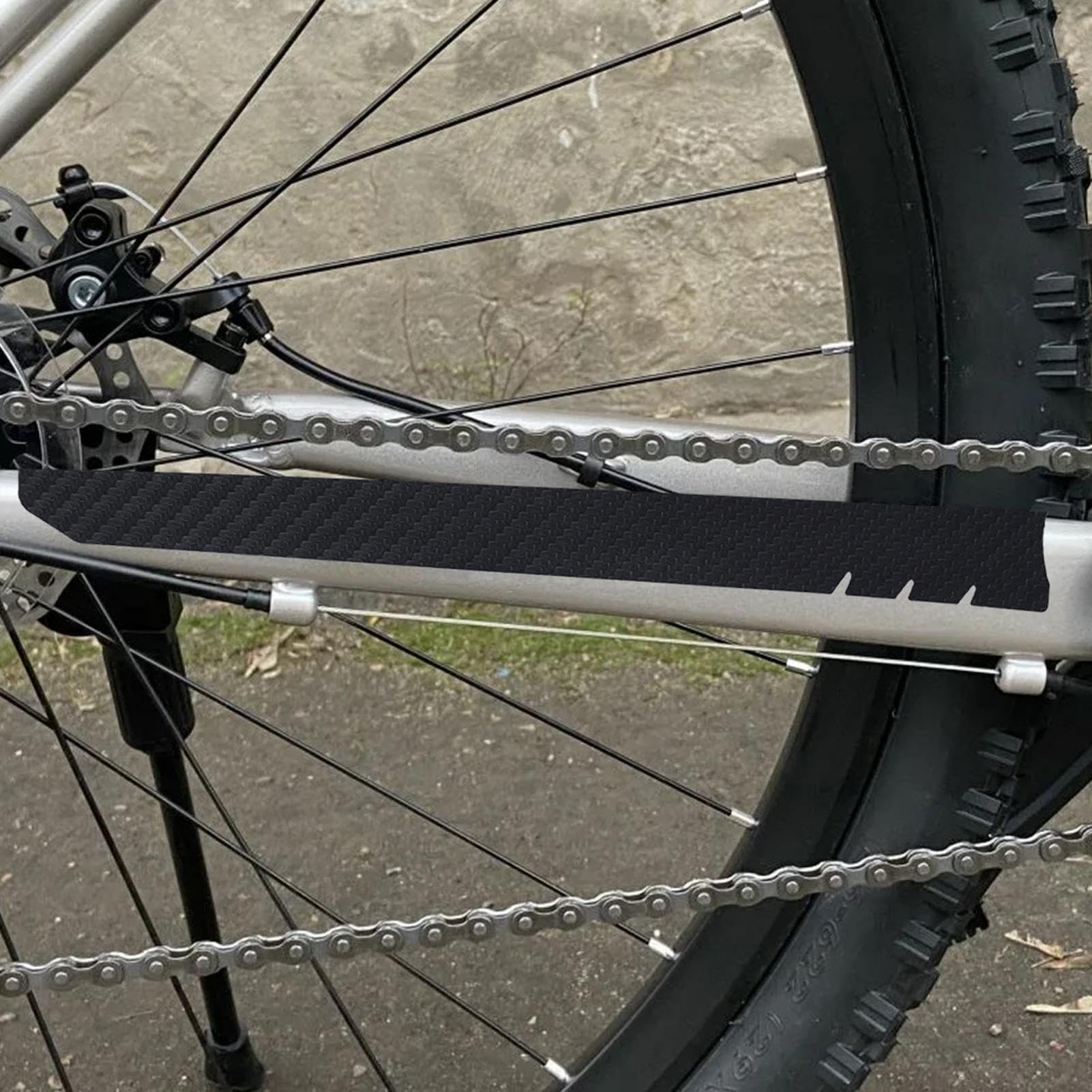Ochrona ramy roweru szosowego, naklejka ochronna na ramę roweru górskiego, odporna na zarysowania osłona łańcucha rowerowego do osłony ramy