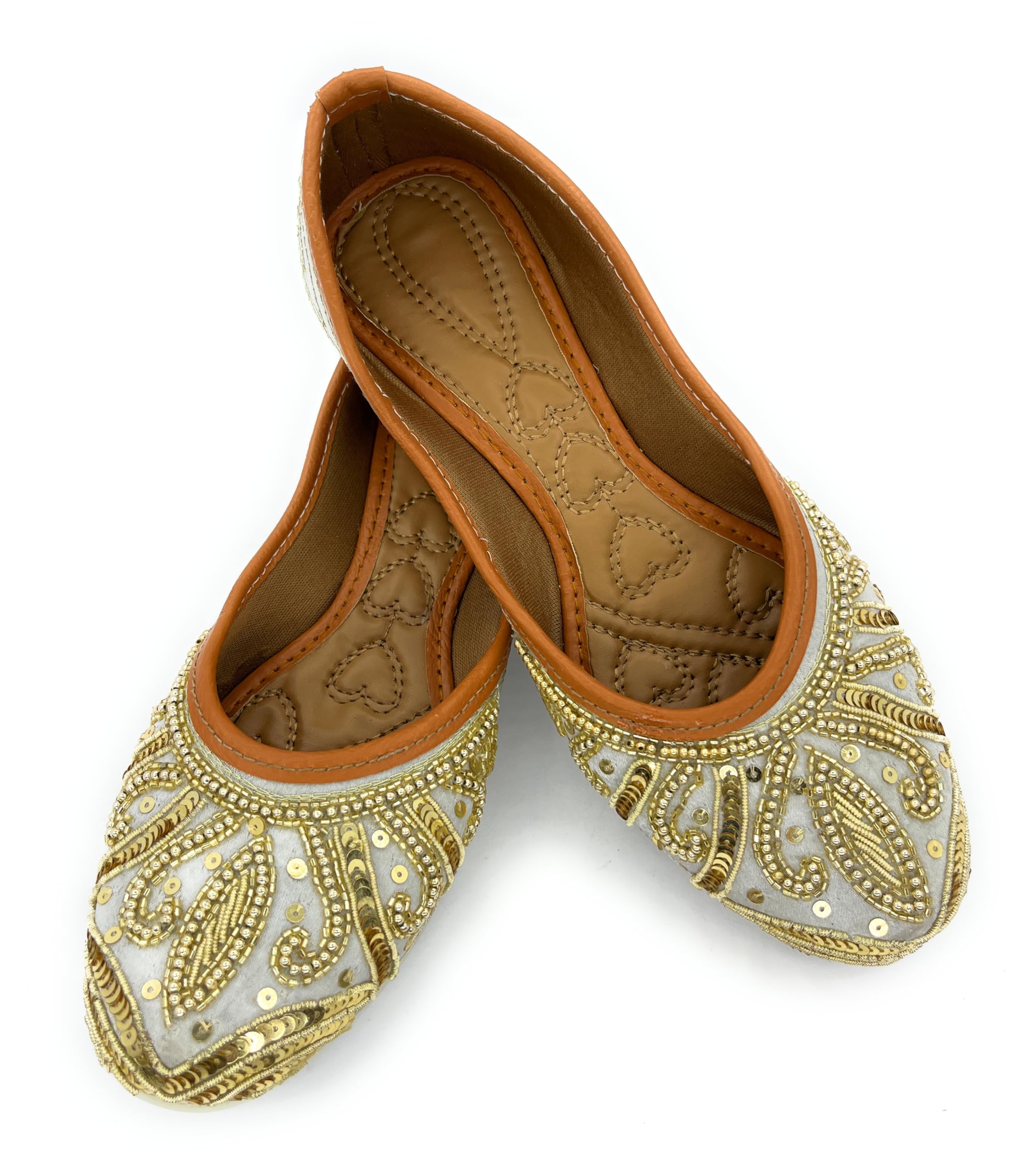 APNI JUTTI, Punjabi Jutti for Women, Punjabi Jutti, Linen Mist, Embroidered Handmade Jutti for Women