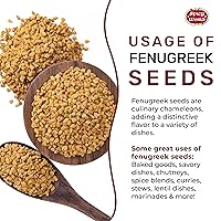 Vista 4 de Semillas Methi (fenogreco), 7 onzas