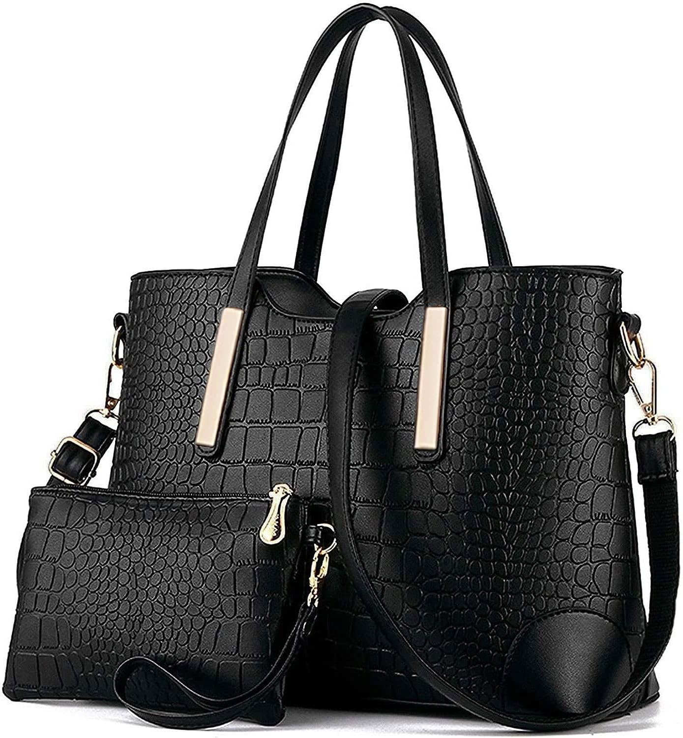 YNIQUE Handtasche Damen Groß Handtaschen Set Für Frauen Umhängetasche Taschen Shopper Reise Schultertasche 2-teiliges Set
