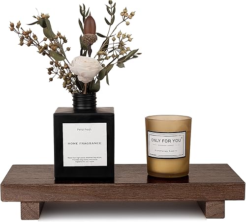 Miniatura 8 de zoocatia Pequeño Soporte de Bandeja de Madera con Pedestal para Decoración de Baño de Granja, Soporte Decorativo de Madera con Altura para Jabonera