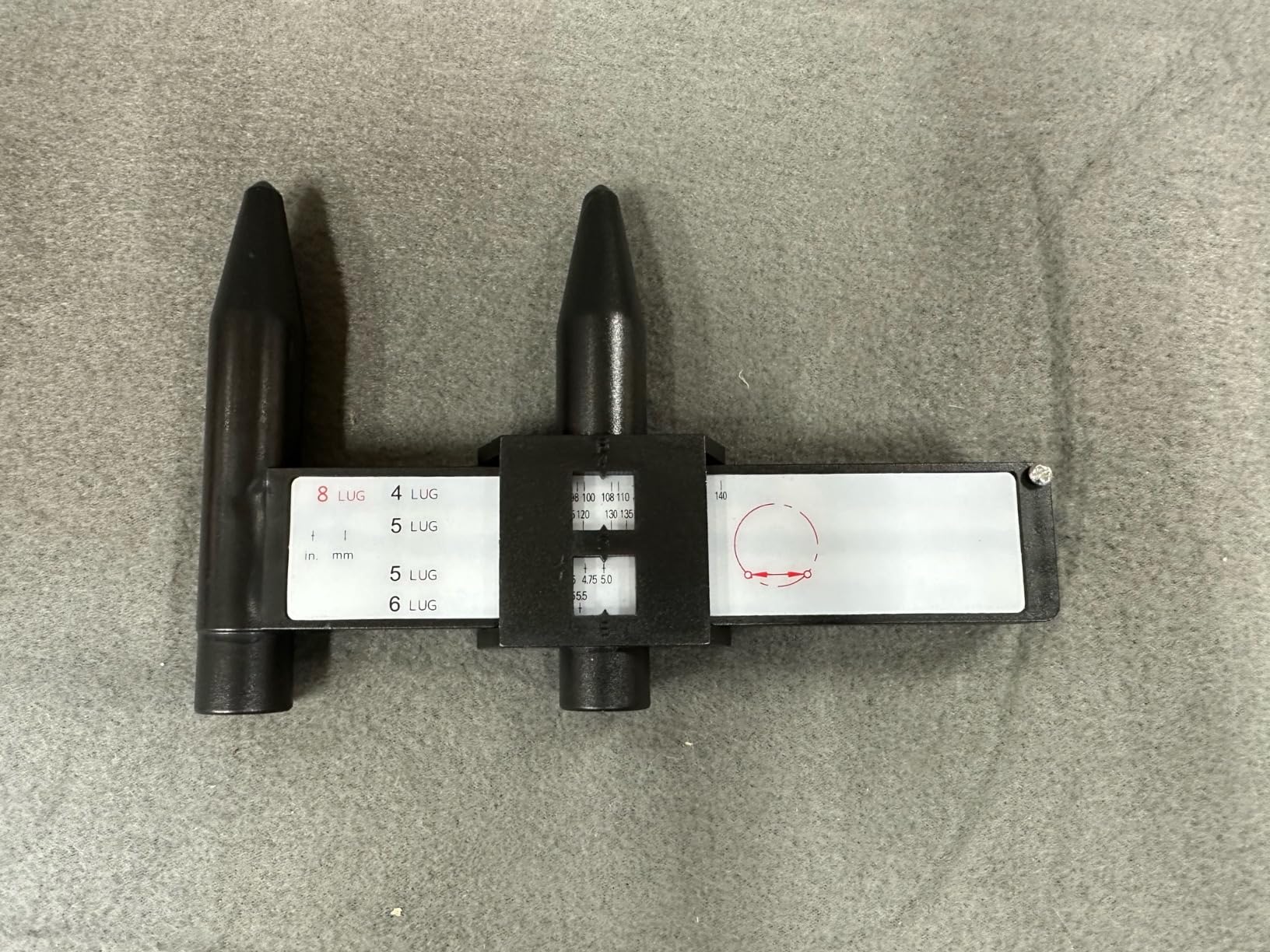 EZISOE Wheel PCD Gauge, Rim Bolt Pattern Measuring Tool