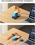 Charging Station for Samsung S26 Ultra, SwanScout 703S, Wireless Charger for Galaxy S26+/S25 Ultra/S25+/S25/S24 Ultra/S24+, Galaxy Watch 8/8 Classic/Ultra/7/6/5, Galaxy Buds 3 Pro/3 (No Adapter)
