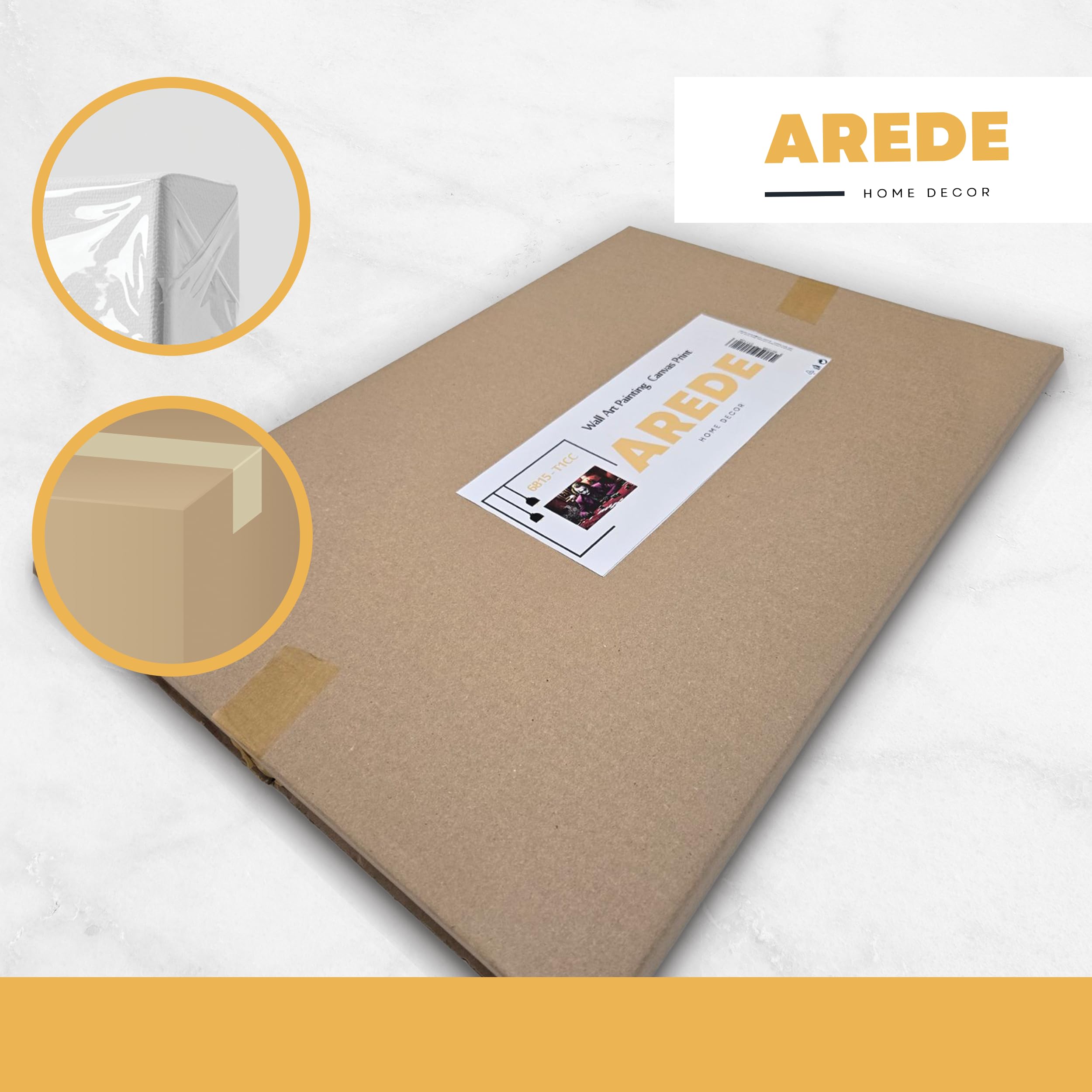 AREDE Bilder Wanddeko auf Leinwand Verliere niemals die Hoffnung Art Decor Wohnzimmer Deko Zimmer Wandbilder Modern Bild | 90 x 60 cm | Fertig zum aufhängen