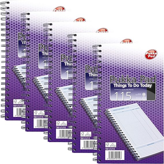 Pukka Pad Things To Do Today Notebook - 115 Sheet Wire Pukka Pad Things To Do Today Notebook - 115 Sheet Wire