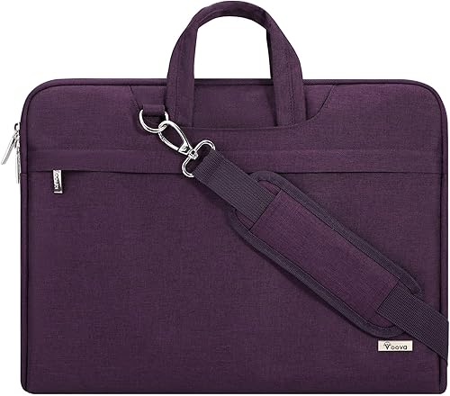 Voova Bolsa para laptop con correa para el hombro, funda impermeable para laptop
