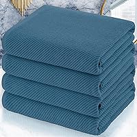 Vista 82 de Juego de 4 toallas de baño amarillas, toallas de baño de lujo, grandes de 30 x 56 pulgadas, algodón, de secado rápido, ligeras, gruesas, suaves