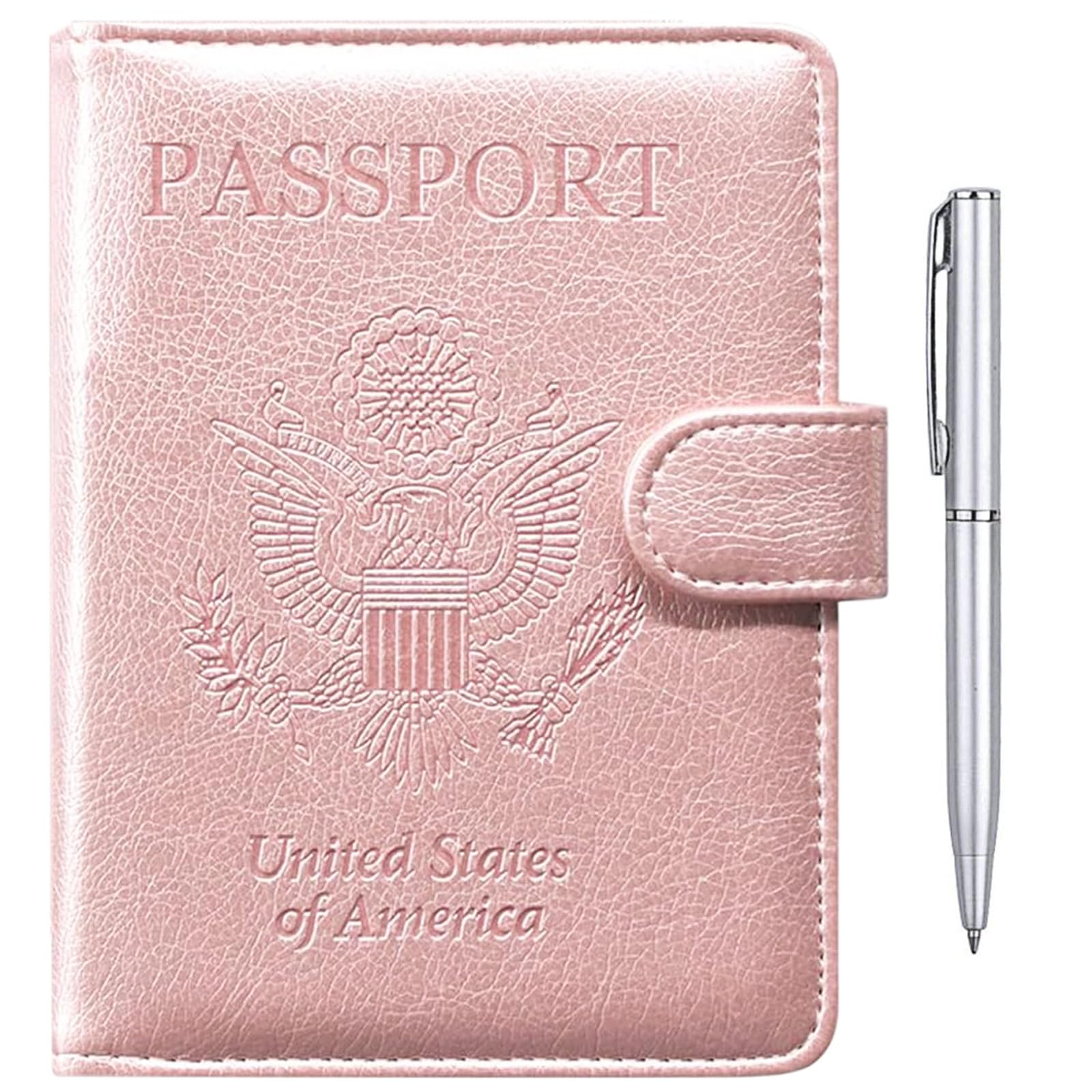 TIGARI Passport Holder for Travel Women Men, PU Leather Waterproof RFID Wallet Cover Case Sleeve, Valentines Day Gifts, Vacation Plane Cruise Travel Document Organizer Essentials