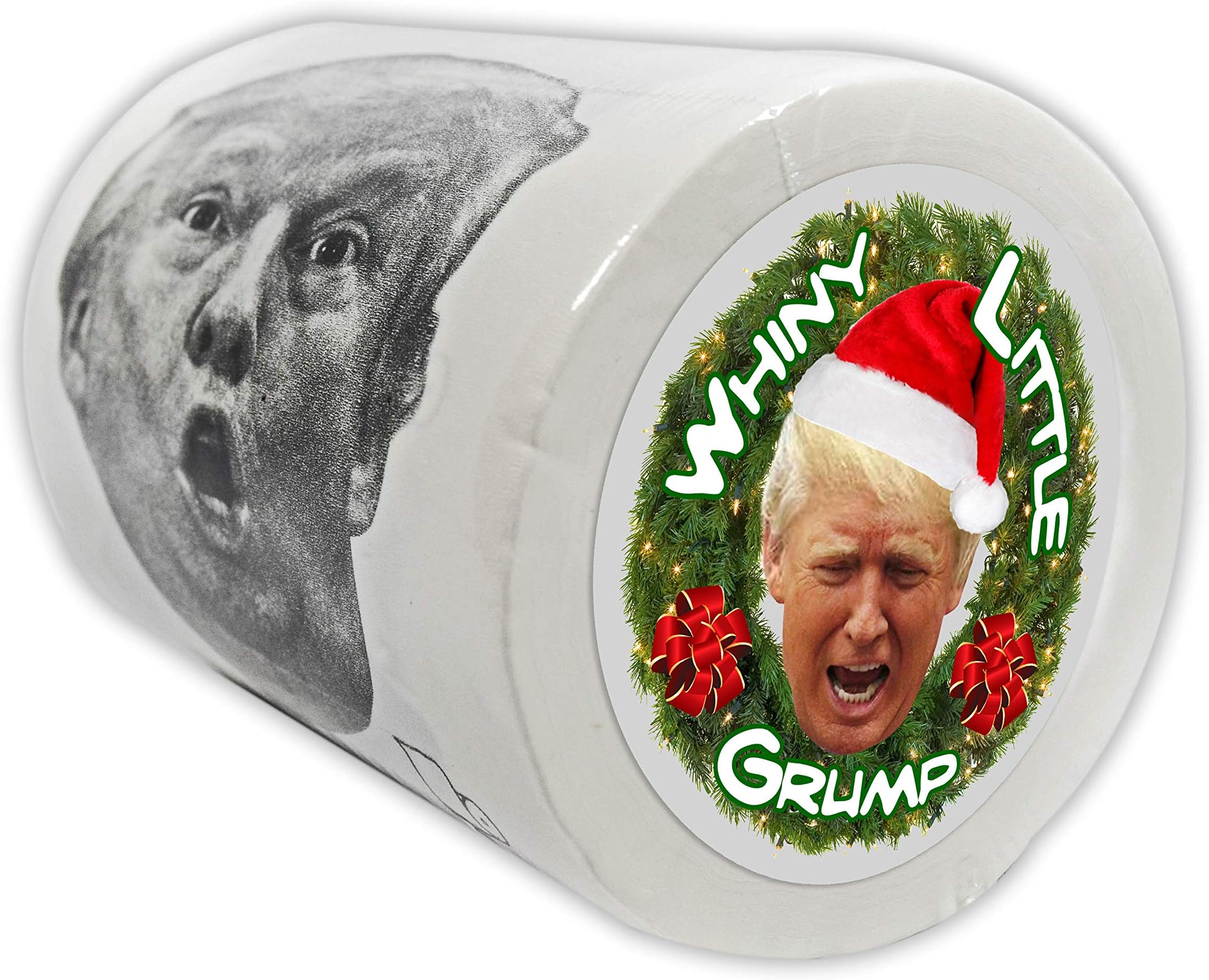 BUTTSWIPES Donald Trump Toilet Paper "WHINY LITTLE GRUMP" Christmas Gag Gift Stocking Stuffer (1 Roll)