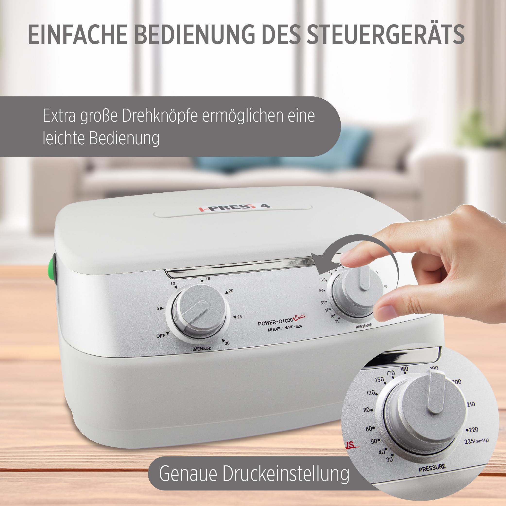 Lymphdrainage-gerät für Beine Größe L für Heimanwendung und Physiotherapie Medizinisches Gerät