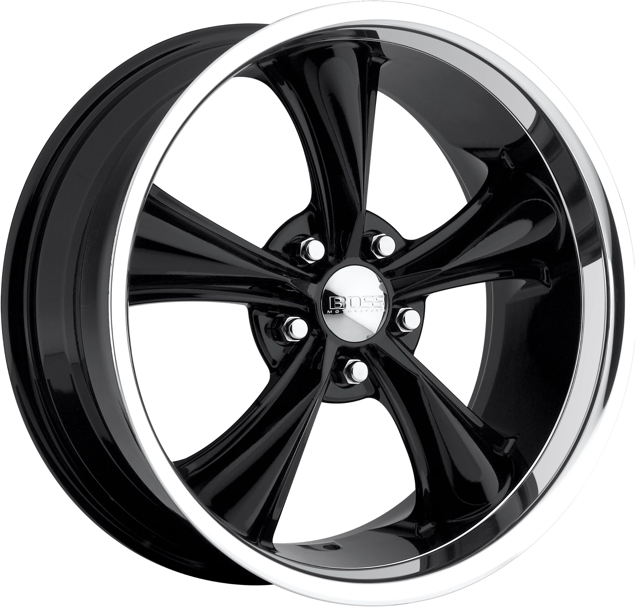 Boss Motorsports Series 338 Gloss Black Wheel with Painted Finish (17x8"/5x4.75")
