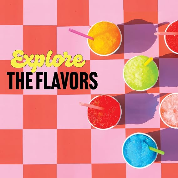 Hawaiian Shaved Ice Syrup Variety Pack - 10 Premium Snow Cone Flavors - Long-Lasting Shaved Ice Flavorings for Home & Business Use - 16oz Bottles