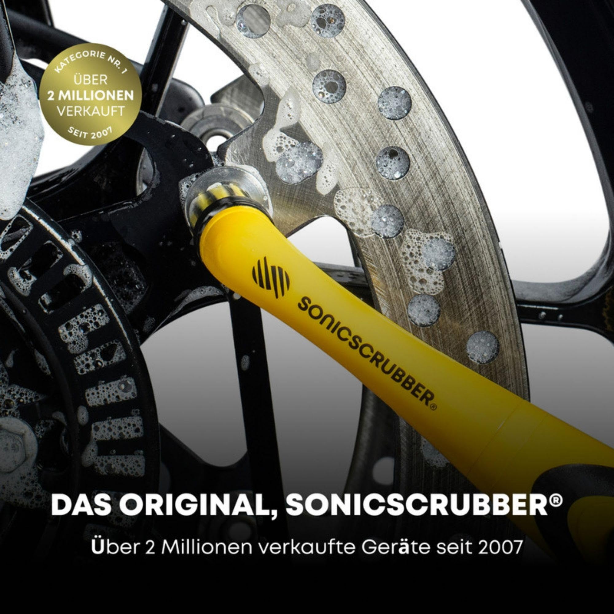 SonicScrubber Lange Bürste Für Schuhe - Austauschbarer Reinigungskopf Für Turnschuhe & Stiefel