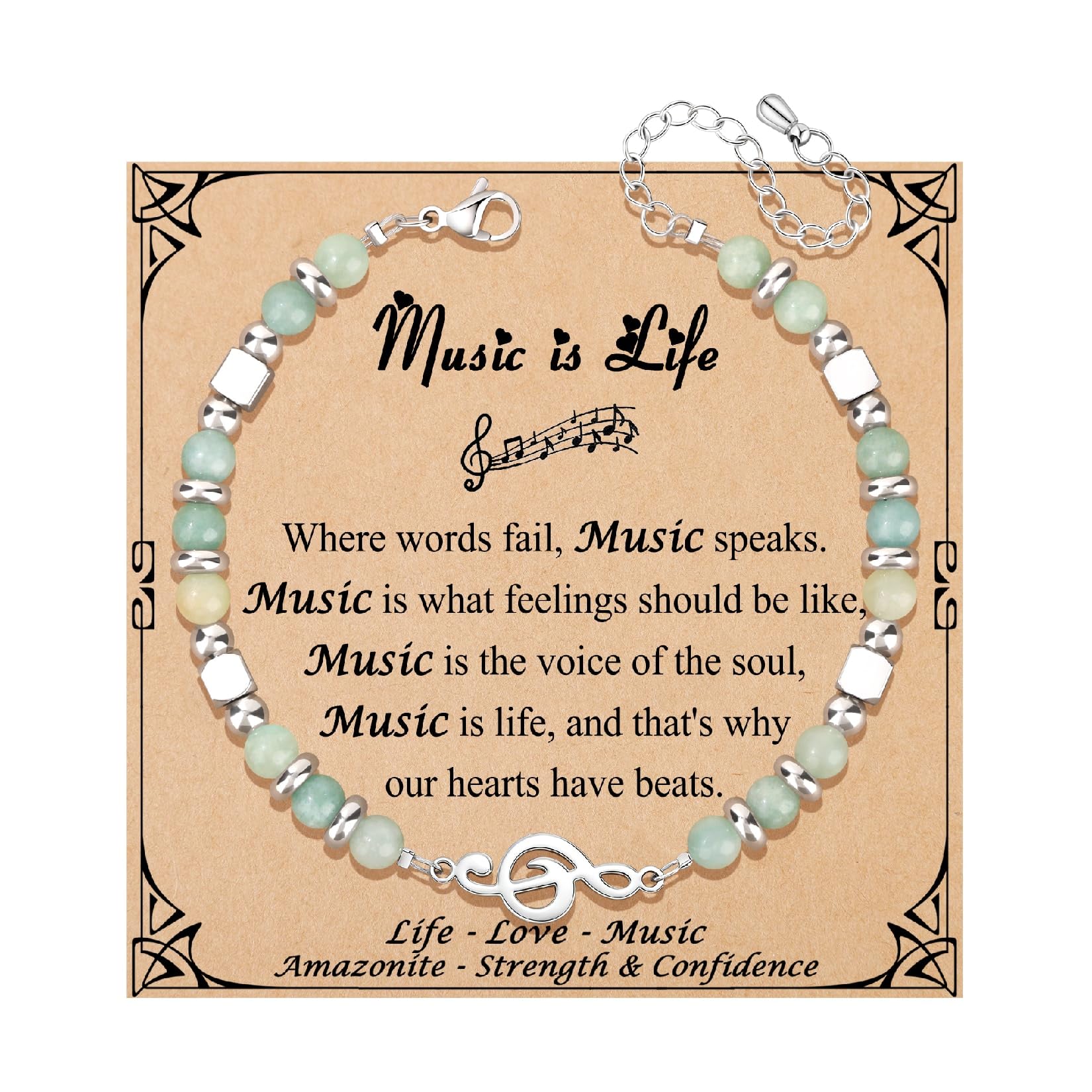 JoycuFF 𝗚𝗶𝗳𝘁𝘀 𝗳𝗼𝗿 𝗪𝗼𝗺𝗲𝗻 𝗠𝗼𝗼𝗻𝘀𝘁𝗼𝗻𝗲 𝗕𝗿𝗮𝗰𝗲𝗹𝗲𝘁 Amazonite Colorful Imperial Jasper Stainless Steel Beads Bracelets, Graduation Christmas Valentines Mothers Day Birthday Gifts