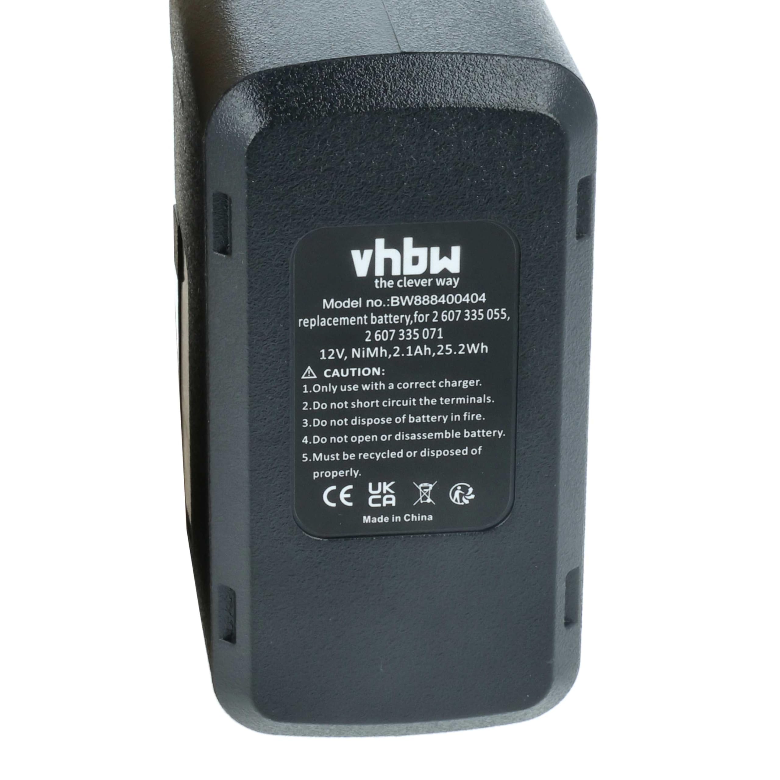 Lot De 2 Batteries 12V 3.6Ah Ni-MH Pour Bosch - Remplace BAT043, BAT045, BAT120, BAT139, GSR 12-2, PSR 12, Etc.