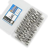 Vista 7 de Tornillos autoperforantes con cabeza hexagonal de 12 x 1 pulgada, acero inoxidable 410, tornillos Tek de chapa autorroscantes, 50