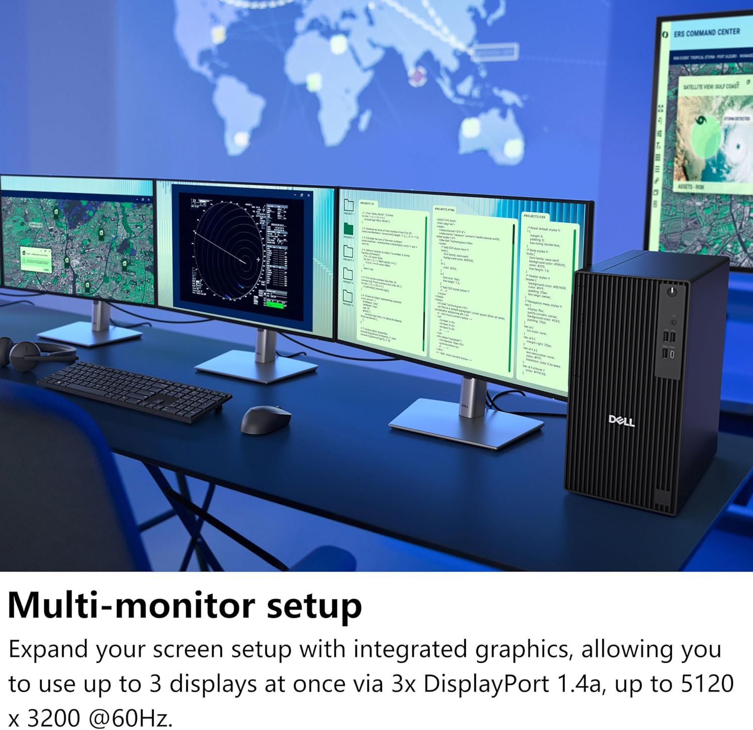 Dell Pro Tower Plus Desktop Computers, Intel 20-Core Ultra 7 265 (13 Tops NPU), 32GB DDR5 RAM, 1TB PCIe SSD, Copilot AI Business PC, DVDRW, 3 DisplayPorts, 2 Type-C, Windows 11 Pro - Image 6