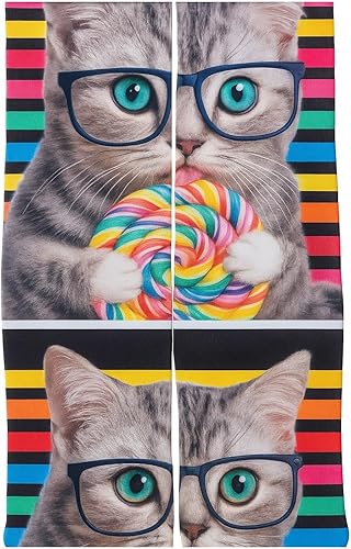 Miniatura 19 de DJDesigns - Calcetines medianos para niños con impresiones 3D (para edades 5-9)