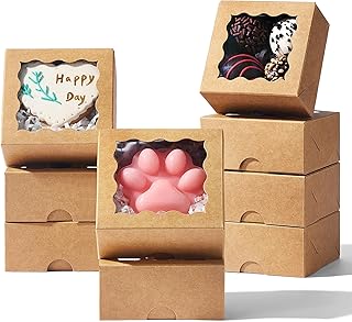 SLShePack 3.2x3.2x1.5 Inches 100PCS Chocolate Truffle Boxes Mini Bakery ...