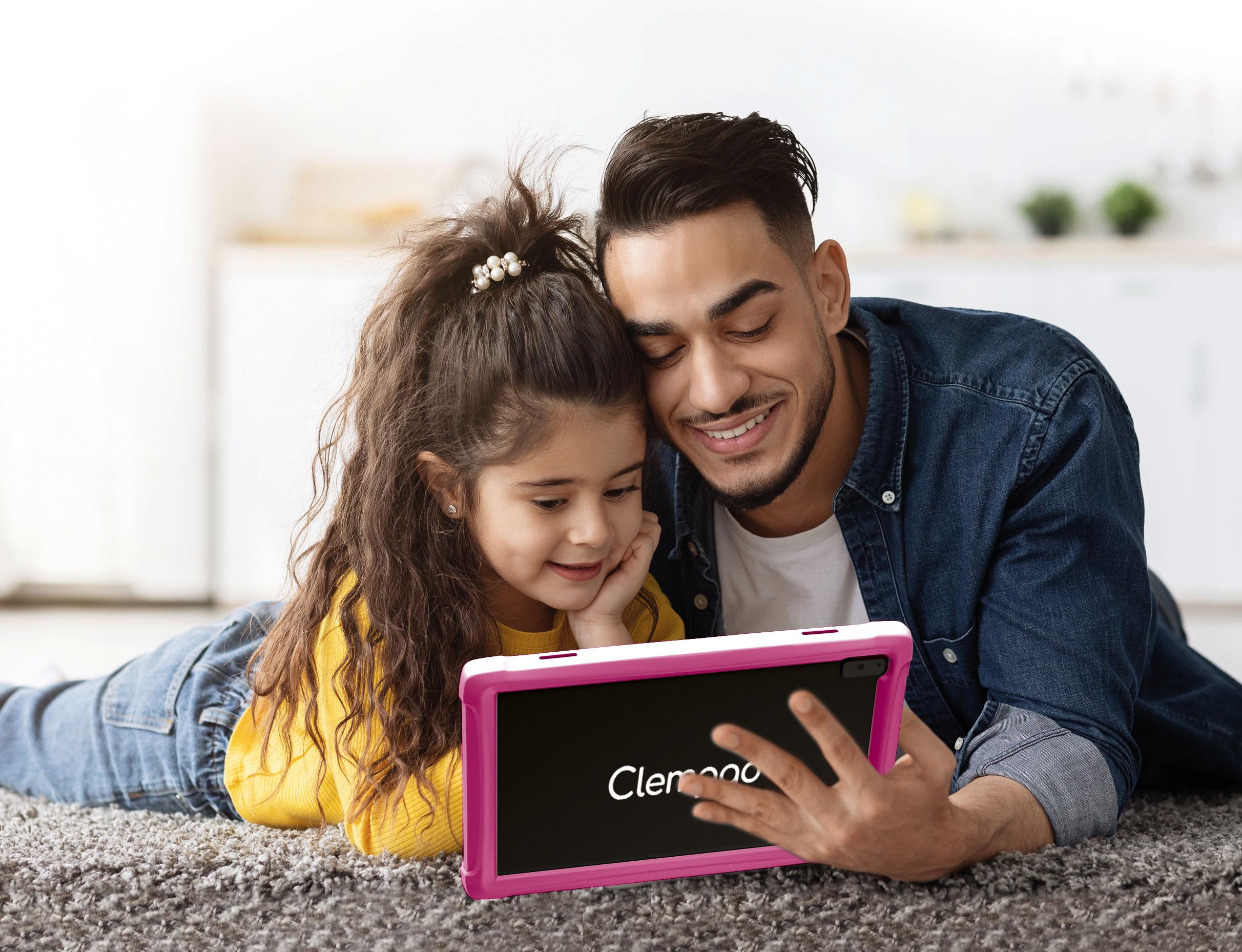 Clementoni - Clempad 10 Pollici Pink, Tablet Educativo Bambini 3-6 Anni, HD Screen, Memoria 32GB, RAM 2G, Wifi, Android 11, 2 Fotocamere, Google Play e Sistema Parental Control, Lingua Italiana, 16478