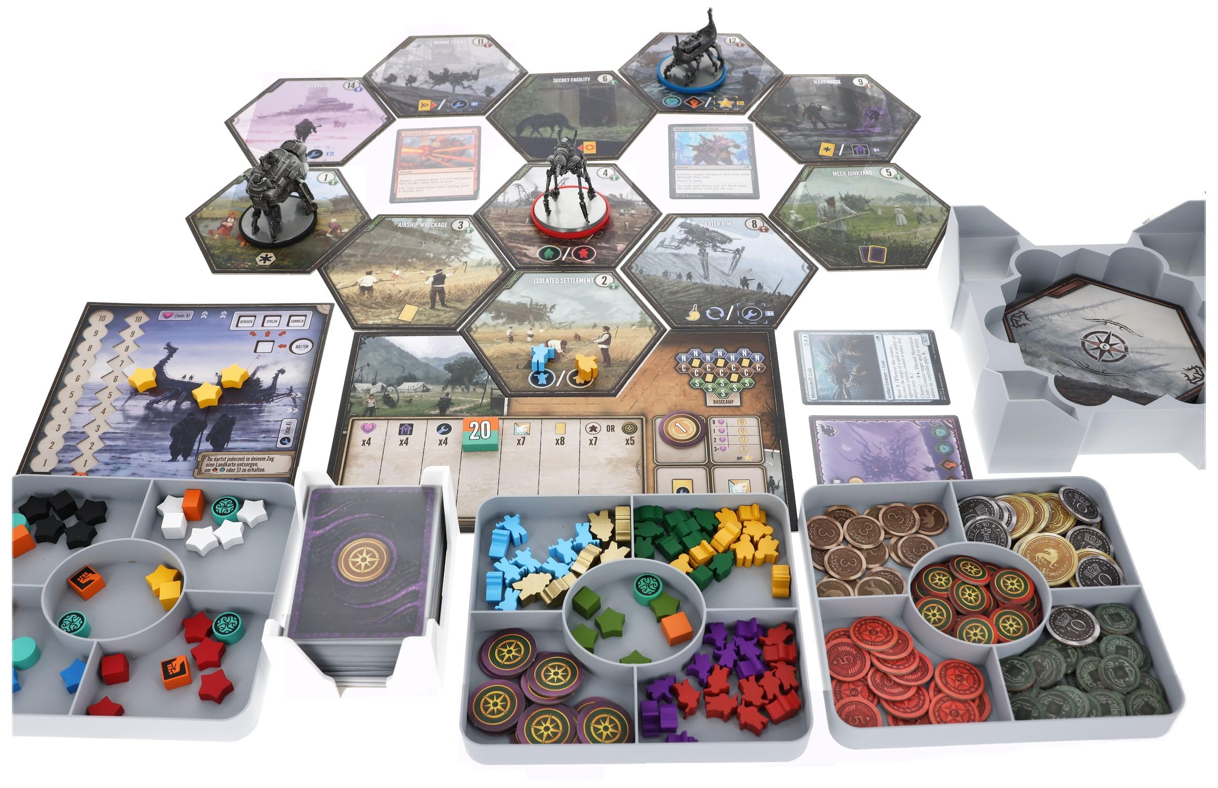 Feldherr Organiseur avec insert en mousse compatible avec Expeditions - Espace pour jeu de base + extension - Rangement pour matériel de jeu, protection pour miniatures