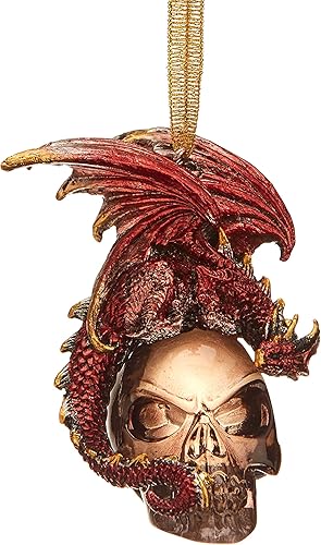 Miniatura 103 de Design Toscano Frost The Gothic Dragon - Adorno navideño para decoración navideña, 3 pulgadas de ancho, 3 pulgadas de profundidad, 5 pulgadas