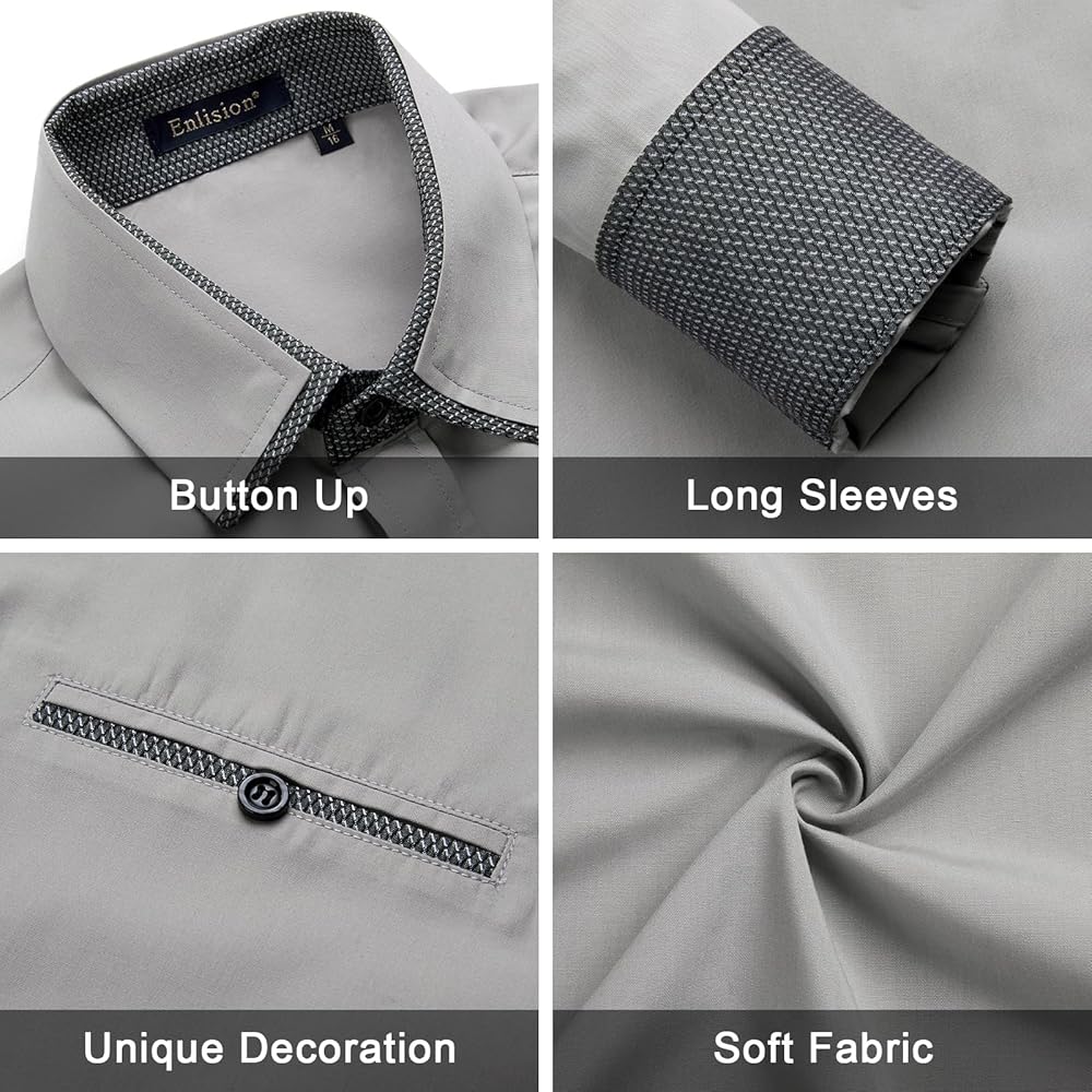 Camisa De Seda De Para Hombr Satinado Suave Para... - Vicedeal