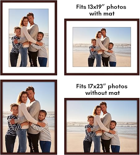 Vista 273 de Americanflat Portarretratos de 5 x 6 pulgadas con plexiglás pulido, juego de 5 portarretratos de 2 x 3 pulgadas con paspartú o para fotos de 5 x 6