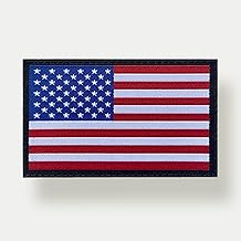 USA Flag Patch Colourful with 8 x 5 cm