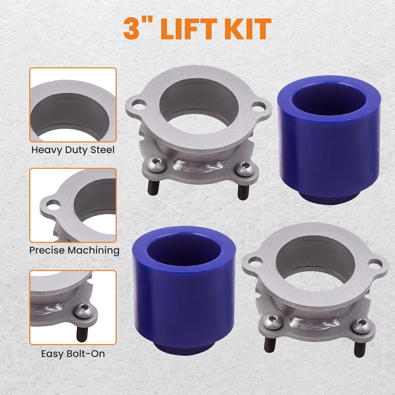 maXpeedingrods 3" Leveling Lift Kit for Chevy Trailblazer/GMC Envoy 2002-2009, 2WD 4WD SUV Leveling Kit Front Rear